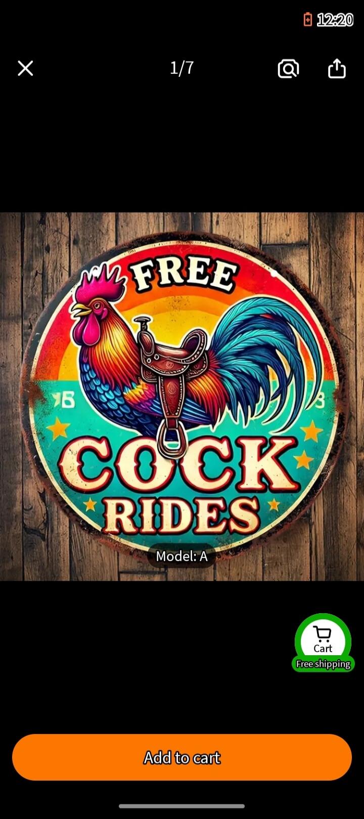 FREE COCK RIDES, Model: A