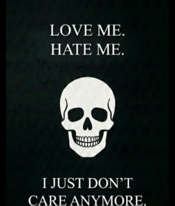 LOVE ME. HATE ME. I JUST DON'T CARE ANYMORE.