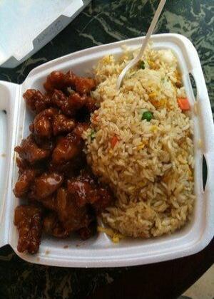 Chicken and fried rice