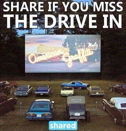 SHARE IF YOU MISS THE DRIVE IN. American Graffiti. Mel's DRIVE-IN RESTAURANT. shared.