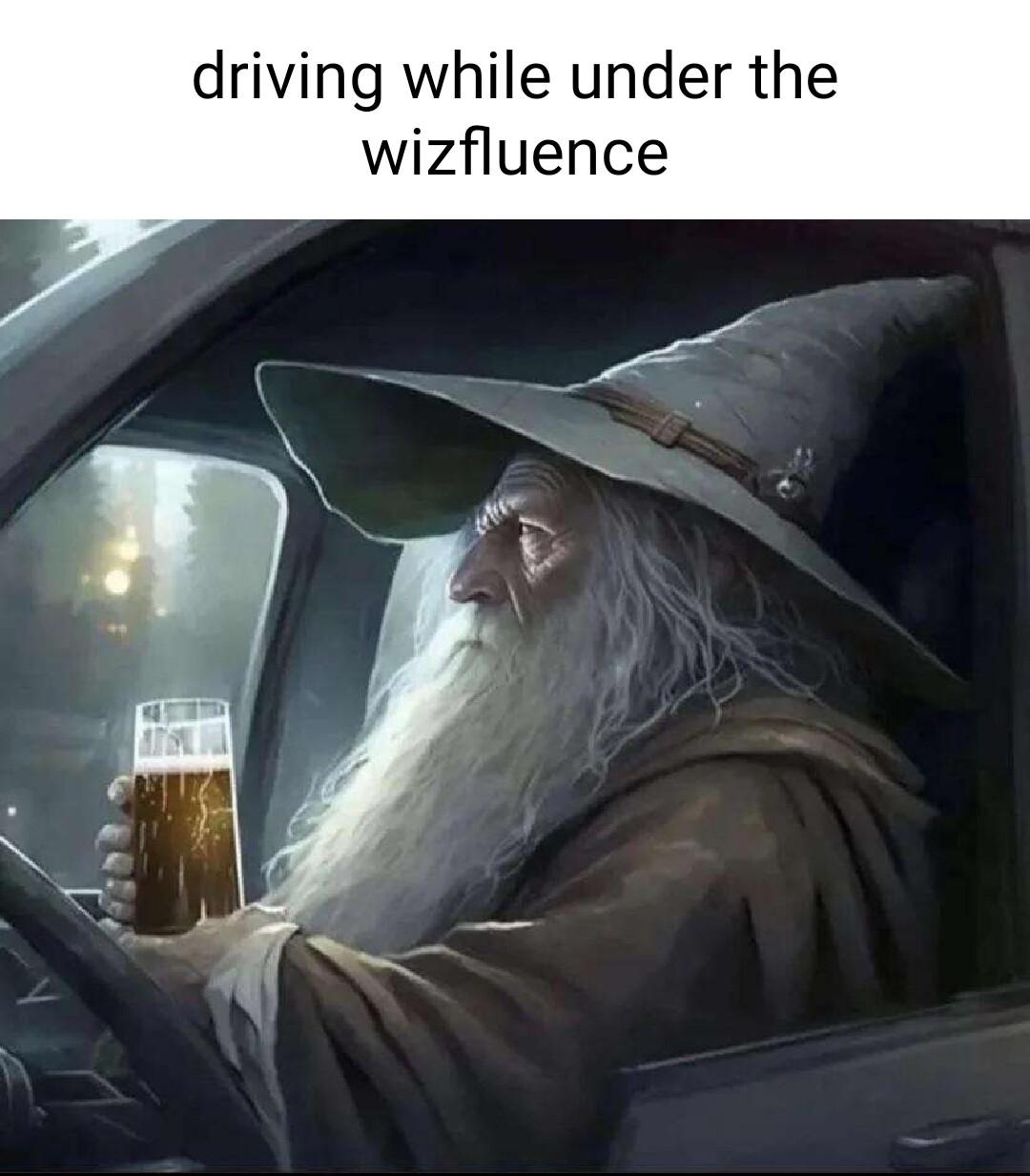 driving while under the wizfluence