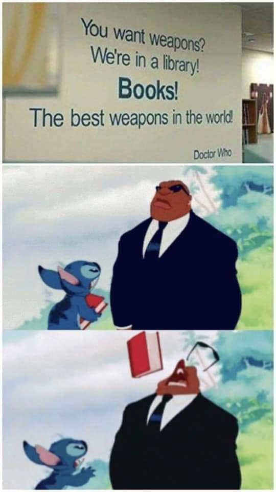 You wan Weapong Were in 3 brary Books The best weapons in the word U g