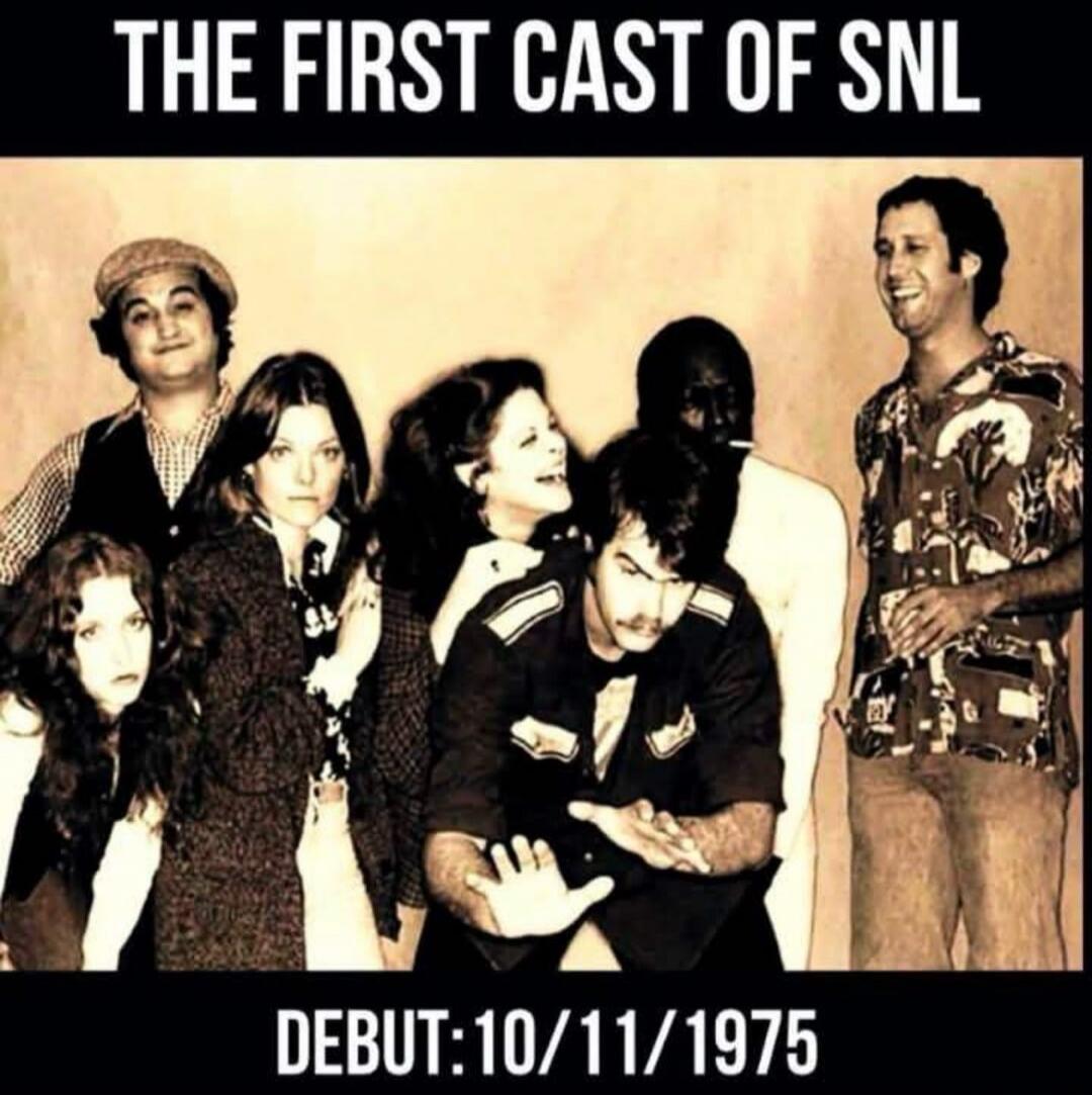 THE FIRST CAST OF SNL DEBUT: 10/11/1975