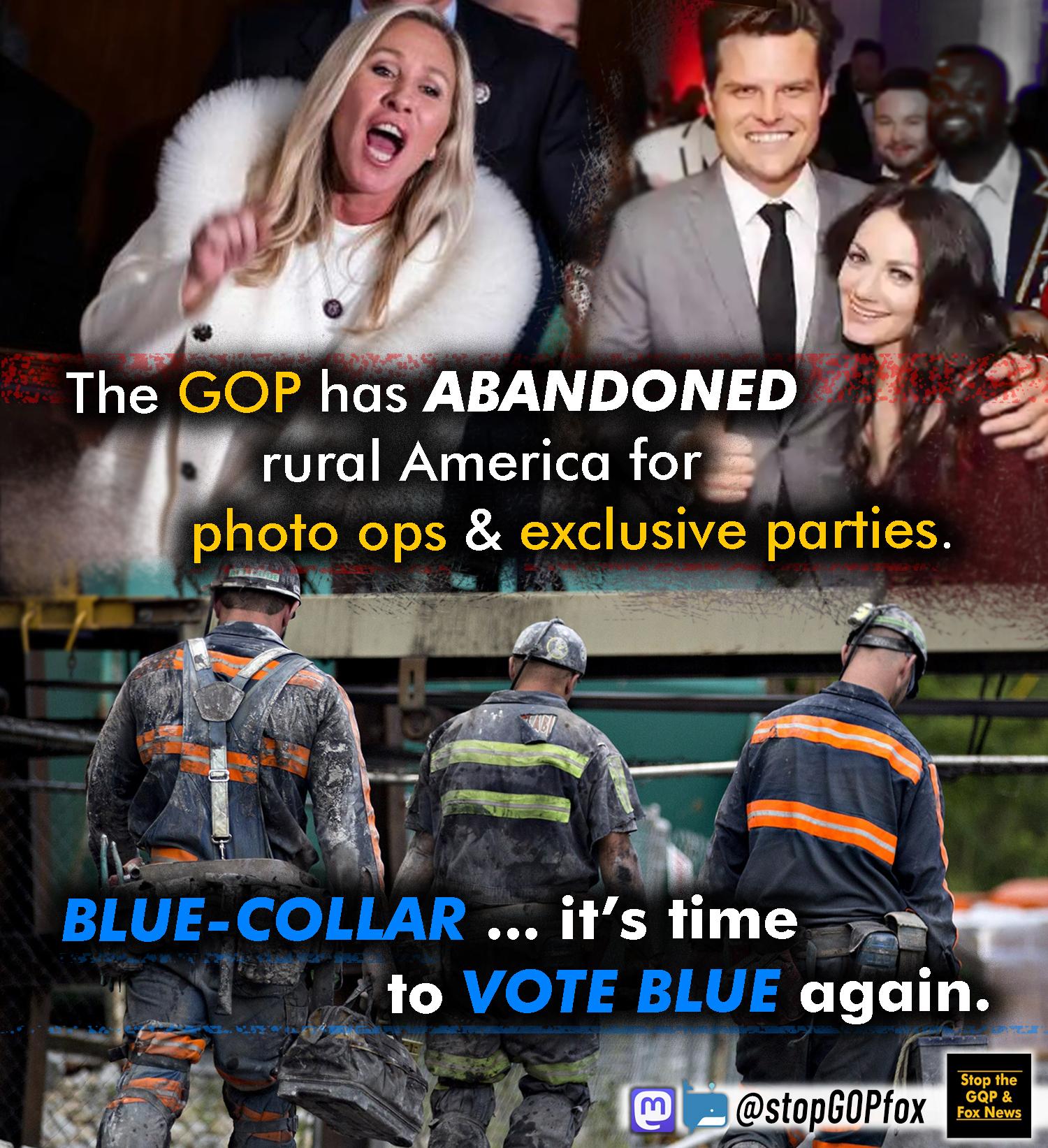 The GOP has ABANDONED 71 3 rurol America for