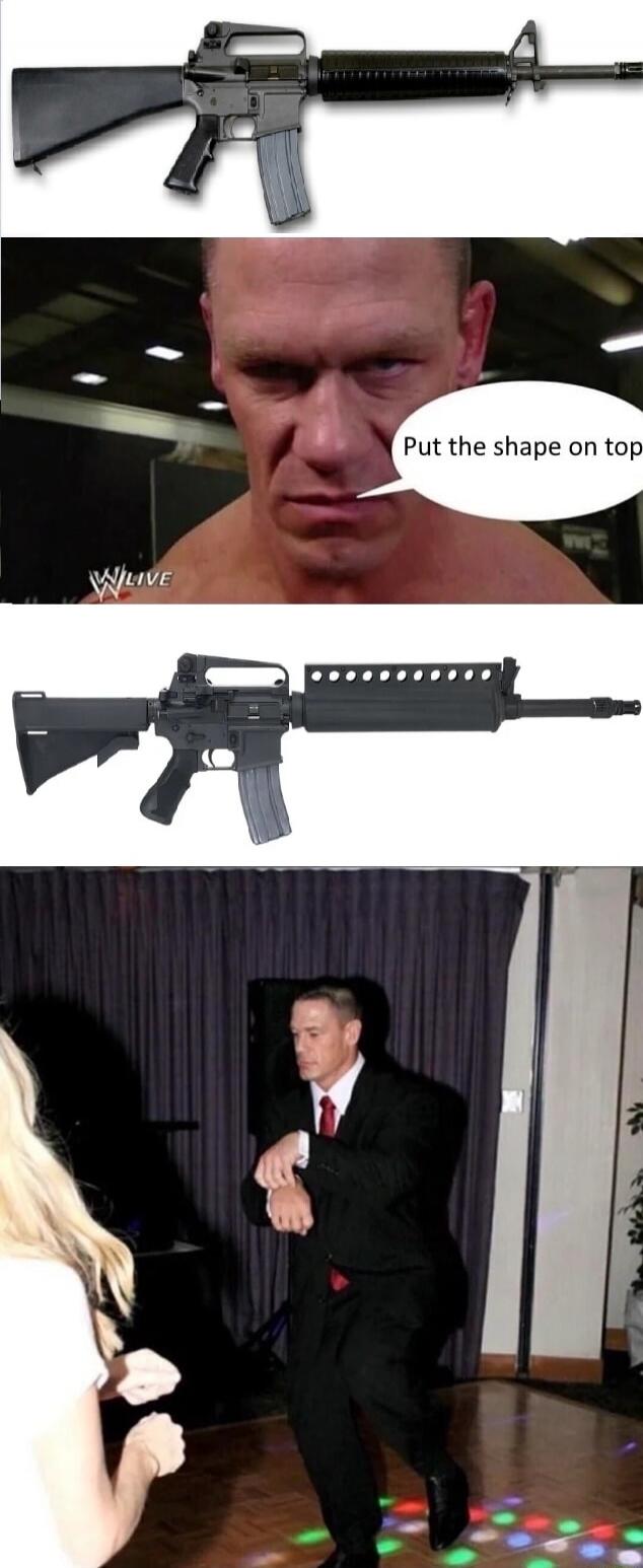 Put the shape on top