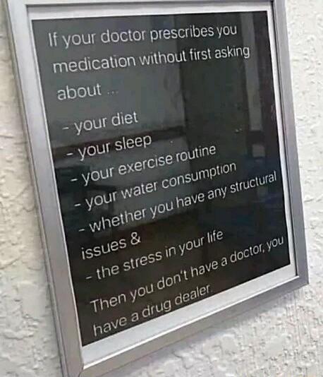 f your doctor prescribes you medication W ithout f irst asking