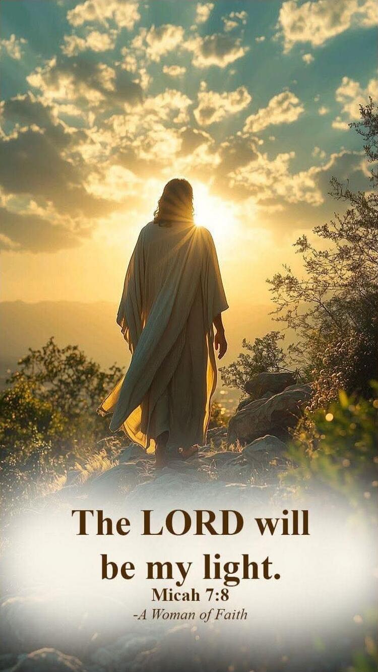 The LORD will be my light. Micah 7:8 -A Woman of Faith