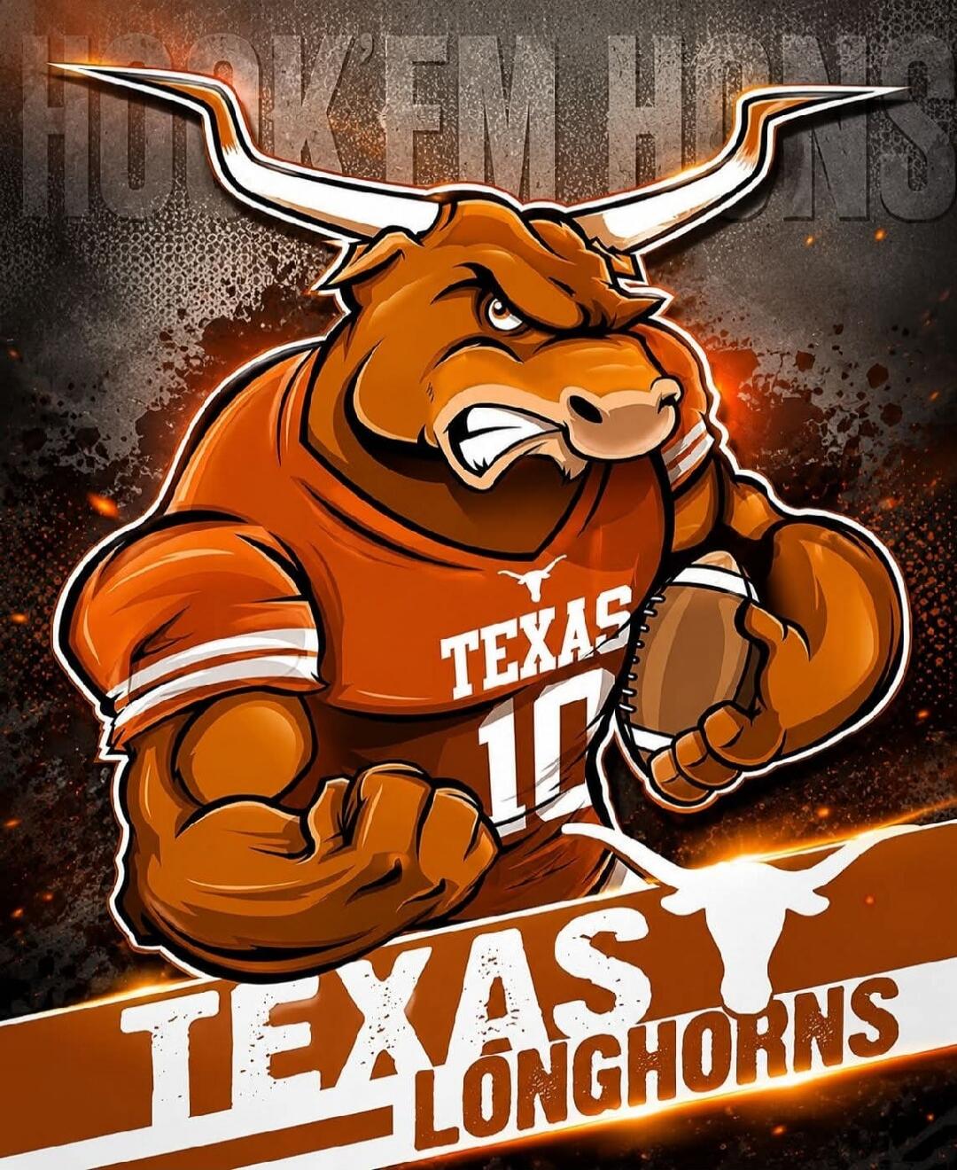 HOOK'EM HORNS TEXAS 10 TEXAS LONGHORNS