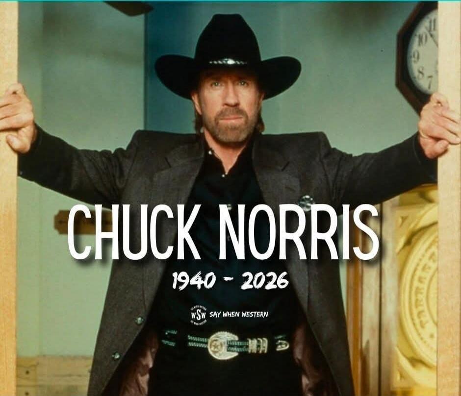 CHUCK NORRIS 1940 - 2026 WSW SAY WHEN WESTERN