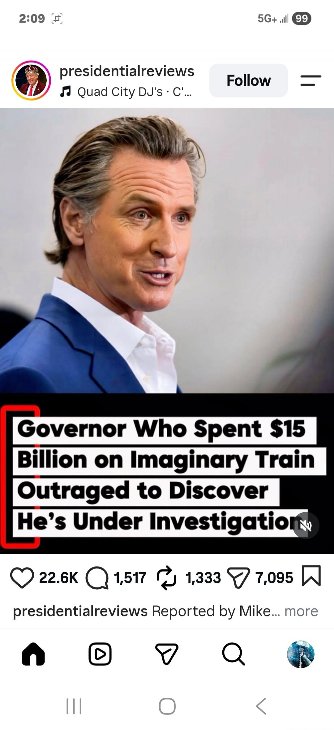 Governor Who Spent $15 Billion on Imaginary Train Outraged to Discover He's Under Investigation