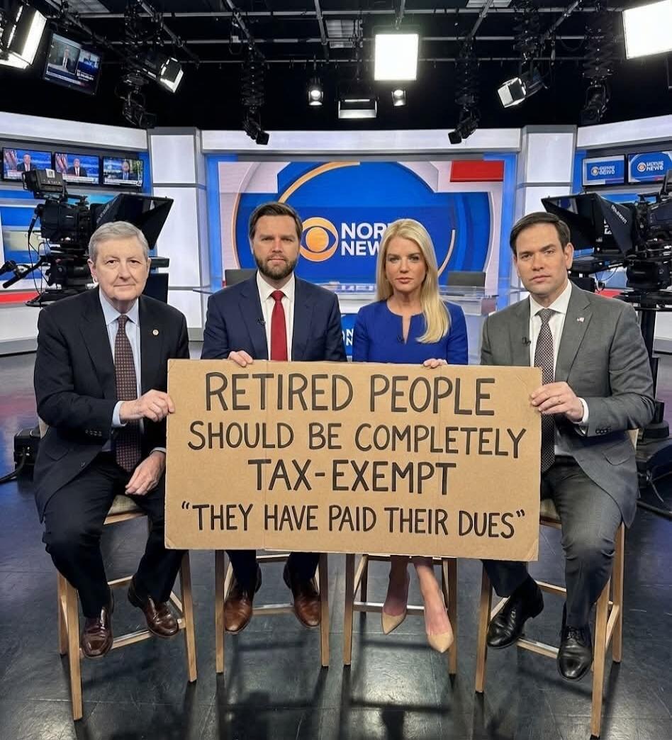 RETIRED PEOPLE SHOULD BE COMPLETELY TAX-EXEMPT 