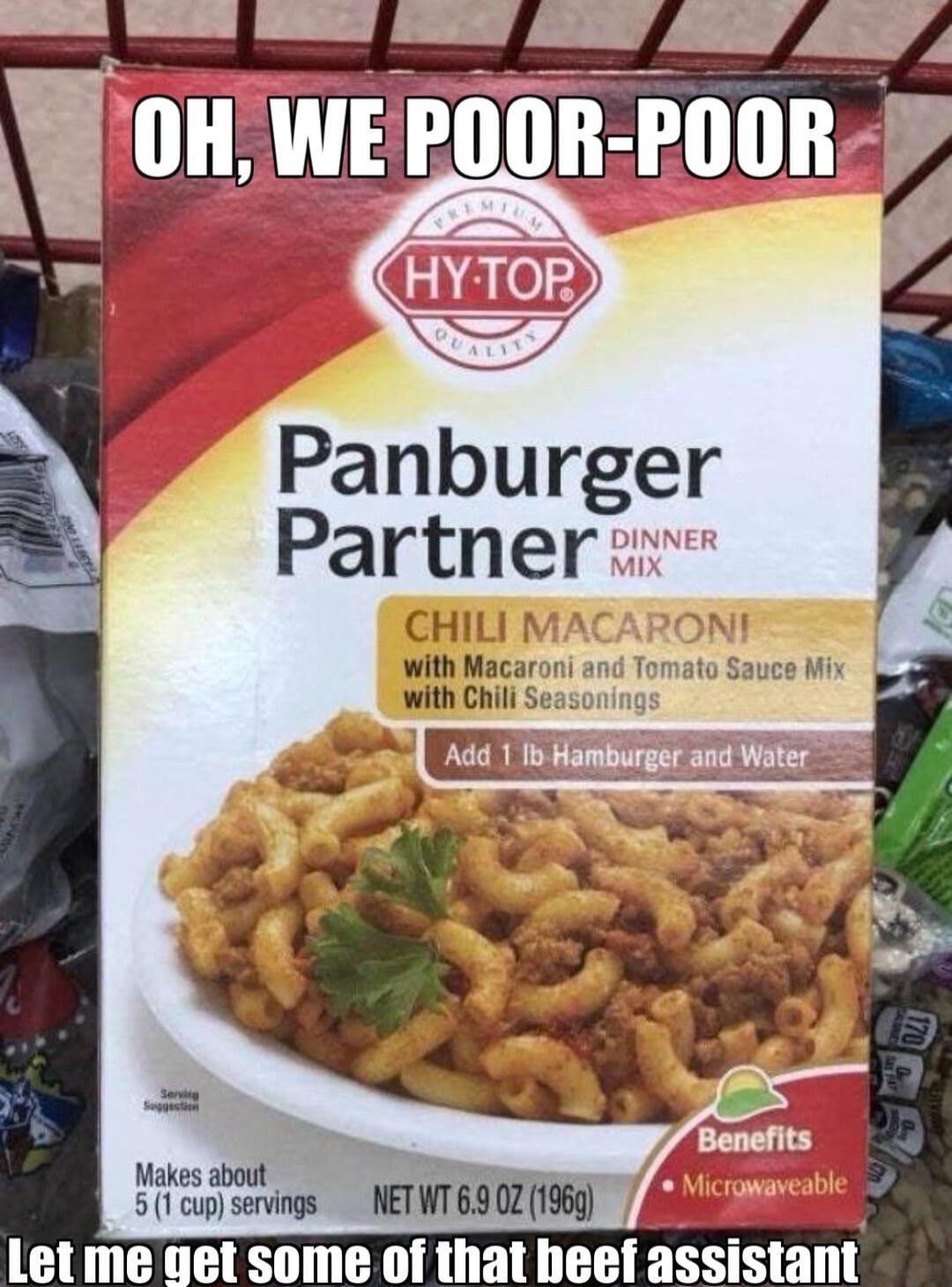 Panburger Partner With Macaroni and Tomato Sauce Mi with Chili Se Y oraiogs NETWTG00219507 Let me aet some of that heef assistant