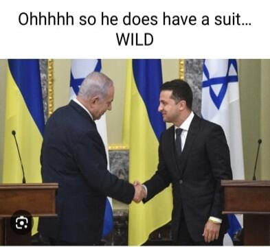 Ohhhhh so he does have a suit WILD