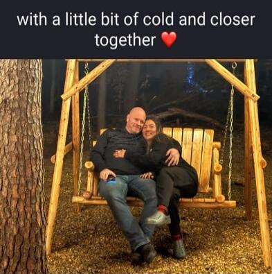 with a little bit of cold and closer together ❤️