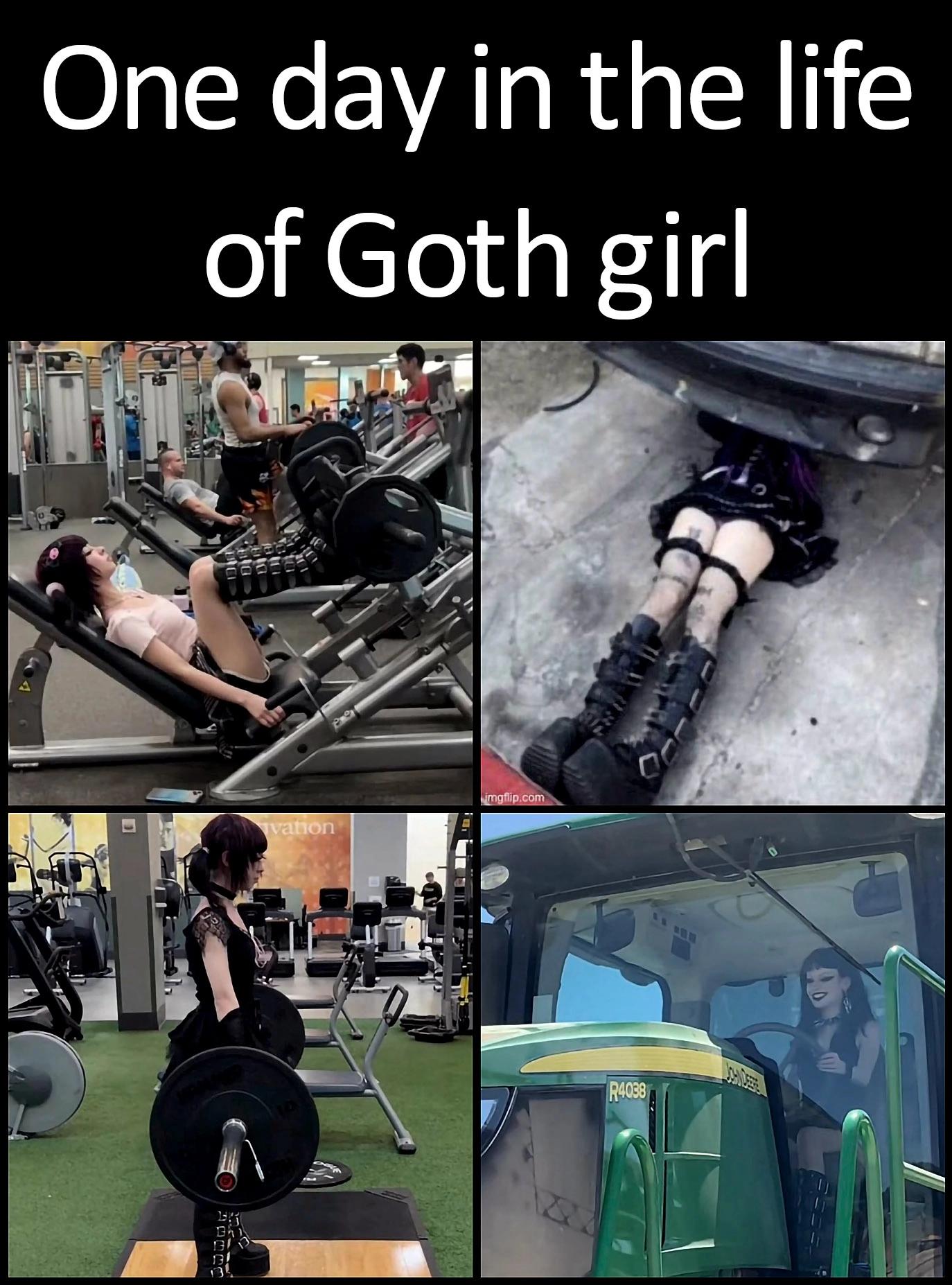 One day in the life of Goth gir