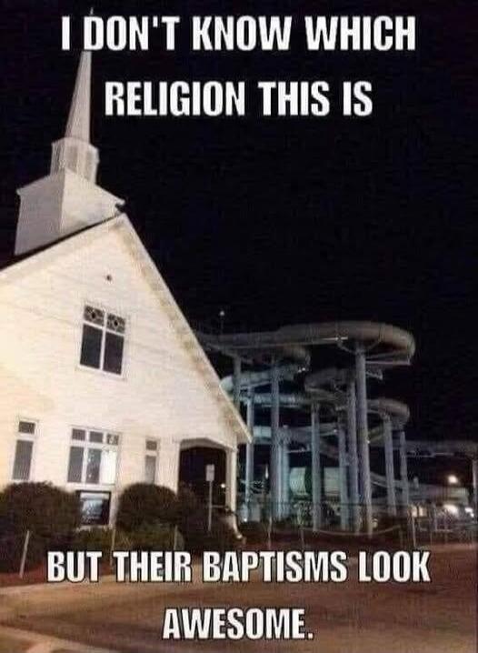 I DON'T KNOW WHICH RELIGION THIS IS BUT THEIR BAPTISMS LOOK AWESOME.