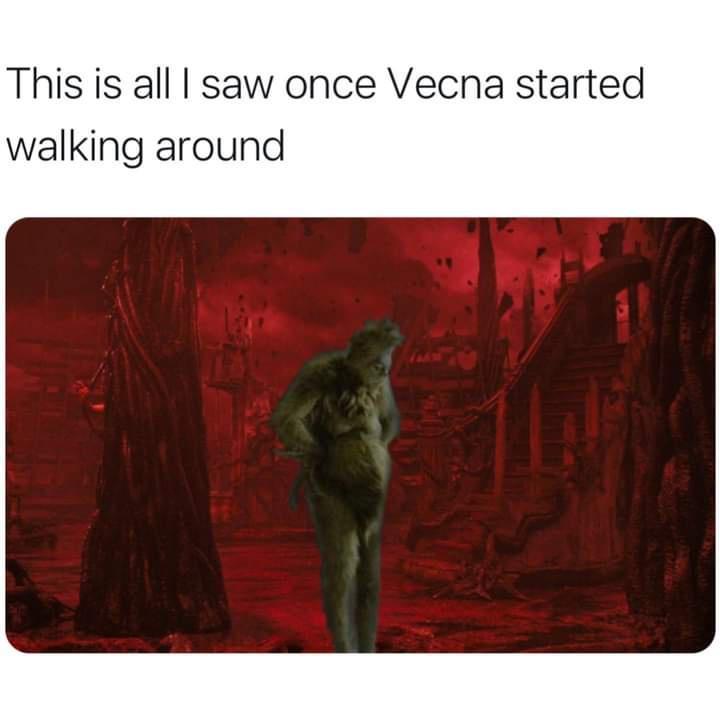 This is all saw once Vecna started walking around