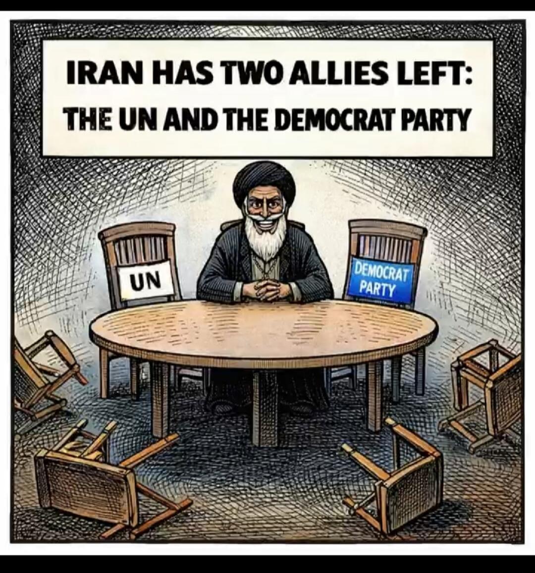 IRAN HAS TWO ALLIES LEFT: THE UN AND THE DEMOCRAT PARTY