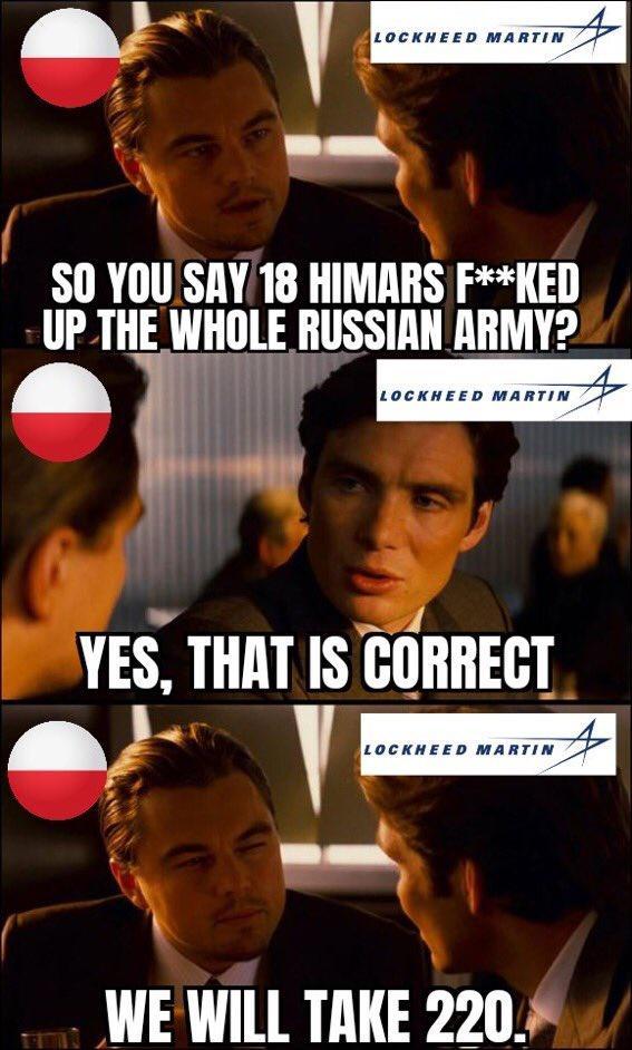 S0 YOU SRY 18 HIMARS FKED UP THE WHOLE RUSSIAN ARMY2 W A4 YES THAT IS Elilli e WE WILL TAKE 220