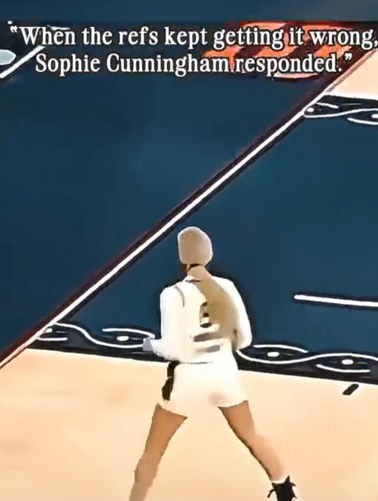 When the refs kept getting it wrong, Sophie Cunningham responded.