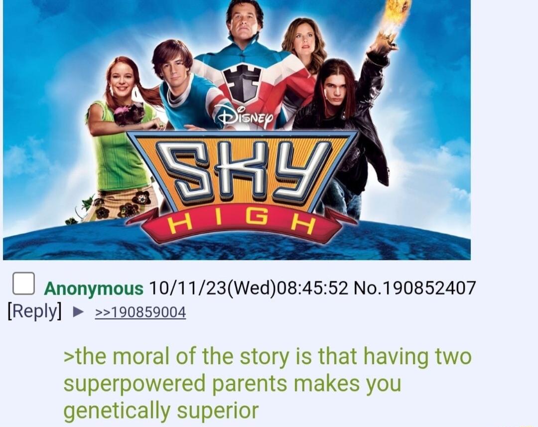 Anonymous 101123Wed084552 No190852407 Reply 100859004 the moral of the story is that having two superpowered parents makes you genetically superior