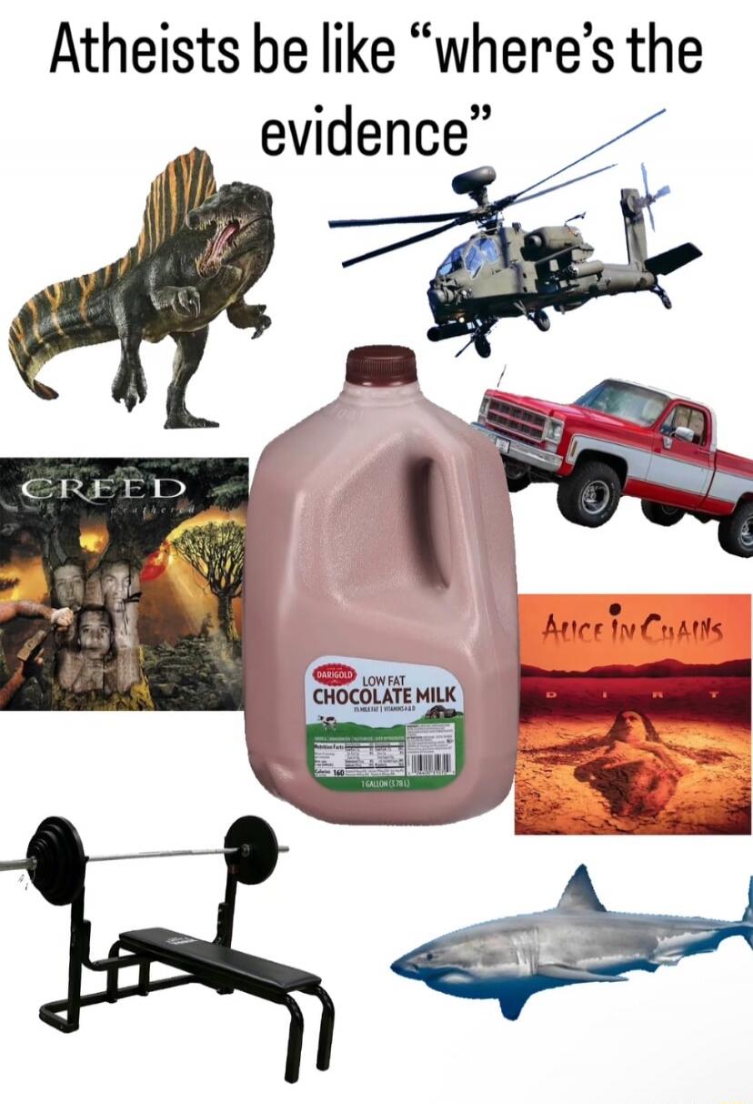 Atheists be like “where’s the evidence”