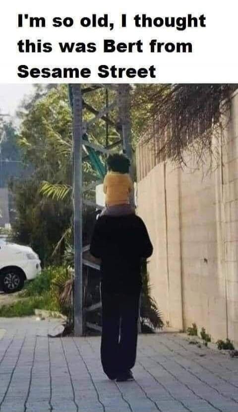 I'm so old, I thought this was Bert from Sesame Street