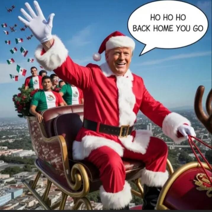 HO HO HO BACK HOME YOU GO