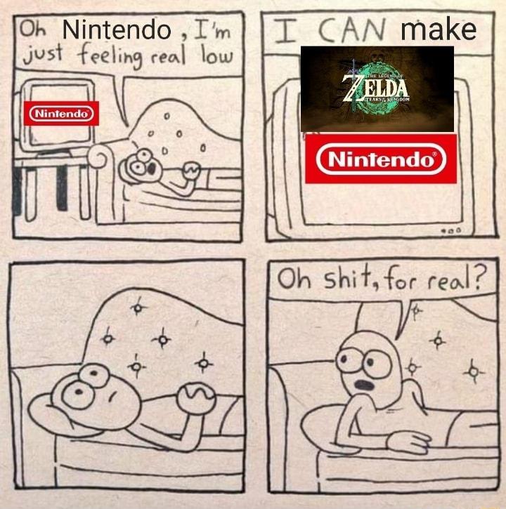 Oh Nintendo Im Just fee ng rml low i T _CAN make