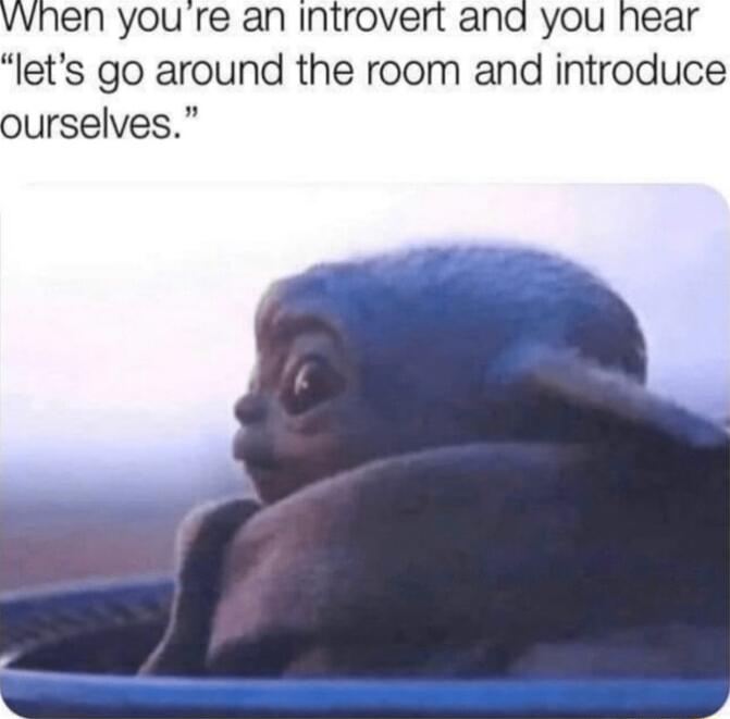 vvhen you re an Introvert and lets go around the room and introduce ourselves
