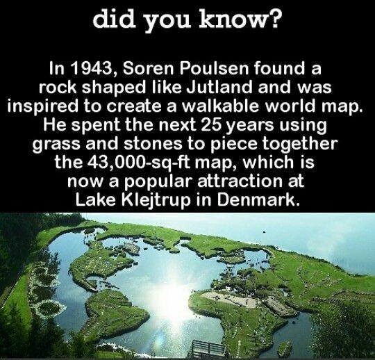 did you know In 1943 Soren Poulsen found a T T L NIV ET T T T R GET It R NI CRERVE T RTeTa T o CR 1141 G NG Y 2RV TRV ET L To CENEET Te IS T R N WIELT R o Te S g T LU R RV ORTe R 3 TR TTeh now a popular attraction at Lake Klejtrup in Denmark