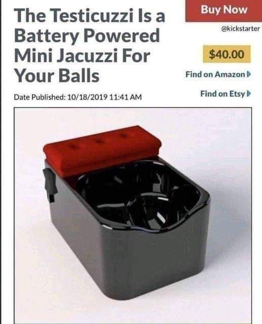 The Testicuzzilsa ltlllkmk Battery Powered Gutarer Mini Jacuzzi For 4000 Your Balls T H Date Published 10182019 1141 AM Find on Etsy b