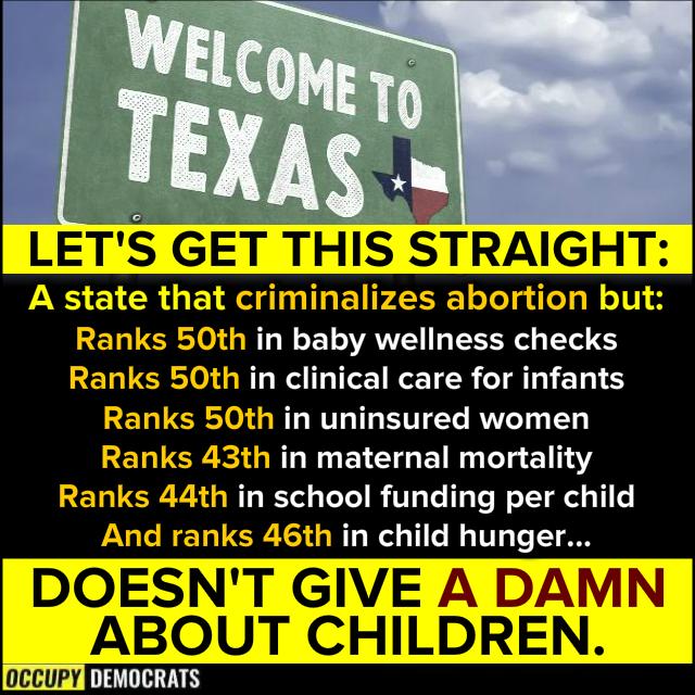 n baby wellness checks al care for infants n uninsured women h in maternal mortality school funding per child th in child hunger occury N