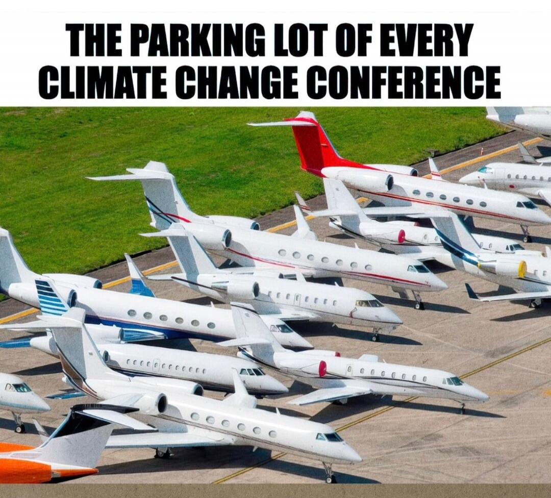 THE PARKING LOT OF EVERY CLIMATE CHANGE CONFERENCE