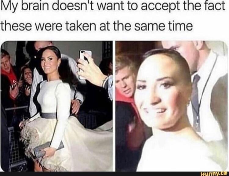 My brain doesnt want to accept the fact these were taken at the same time
