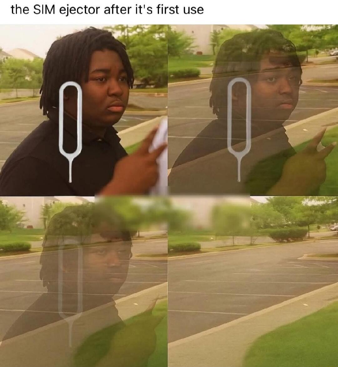 the SIM ejector after it's first use