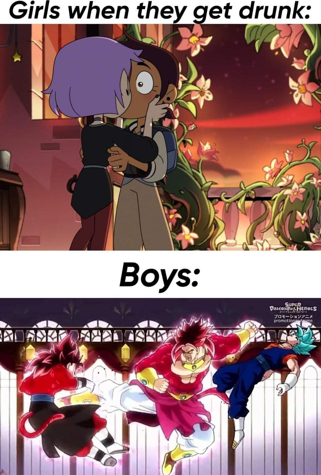 Girls when they get drunk