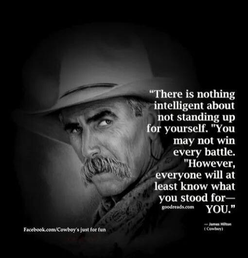 There is nothing intelligent about not standing up for yourself. 