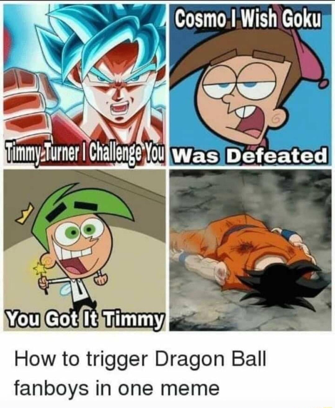 How to trigger Dragon Ball fanboys in one meme