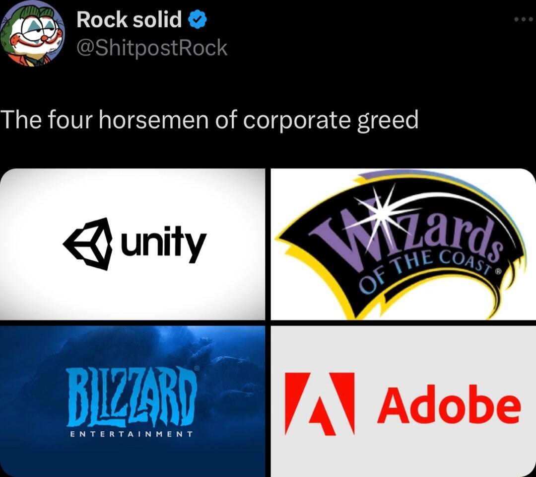 Rock solid The four horsemen of corporate greed BLQW Adobe