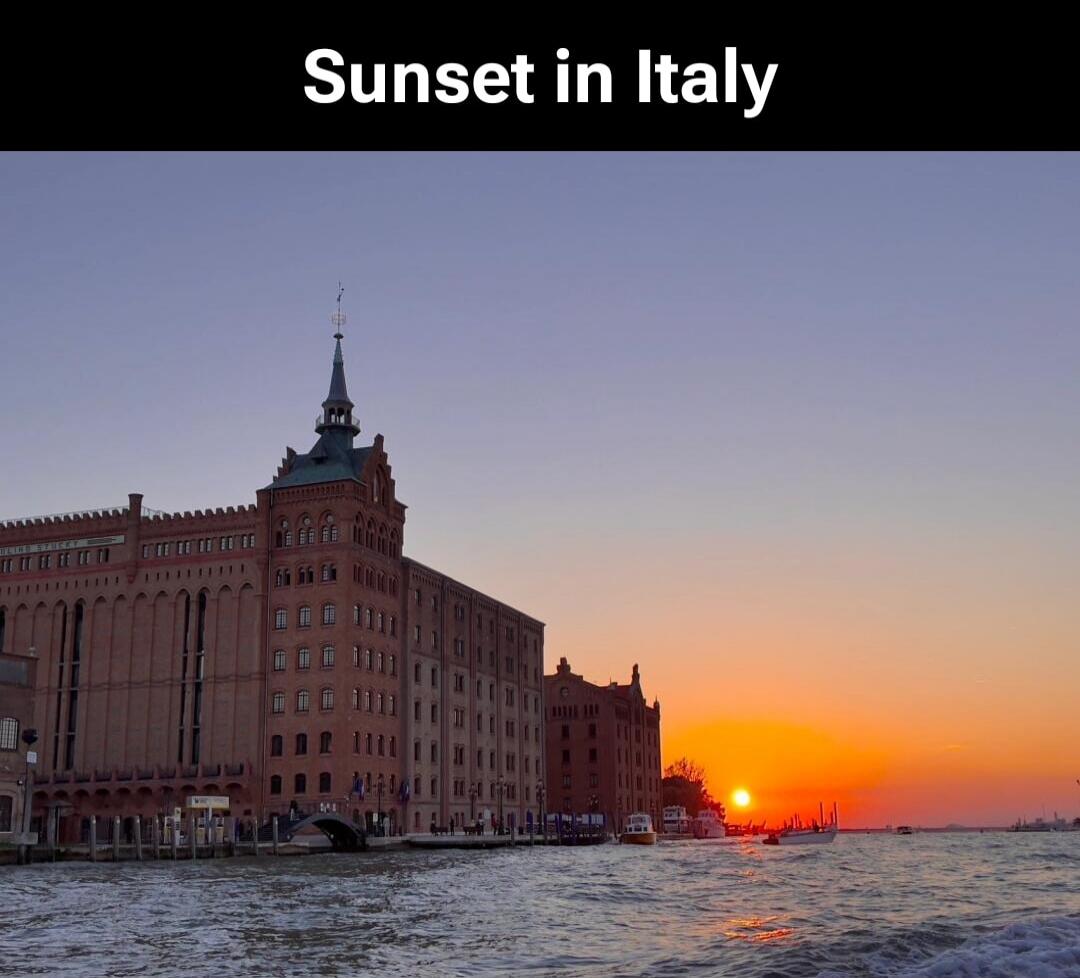Sunset in Italy