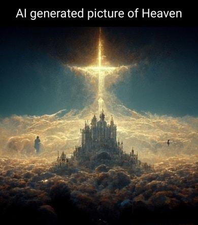 Al generated picture of Heaven