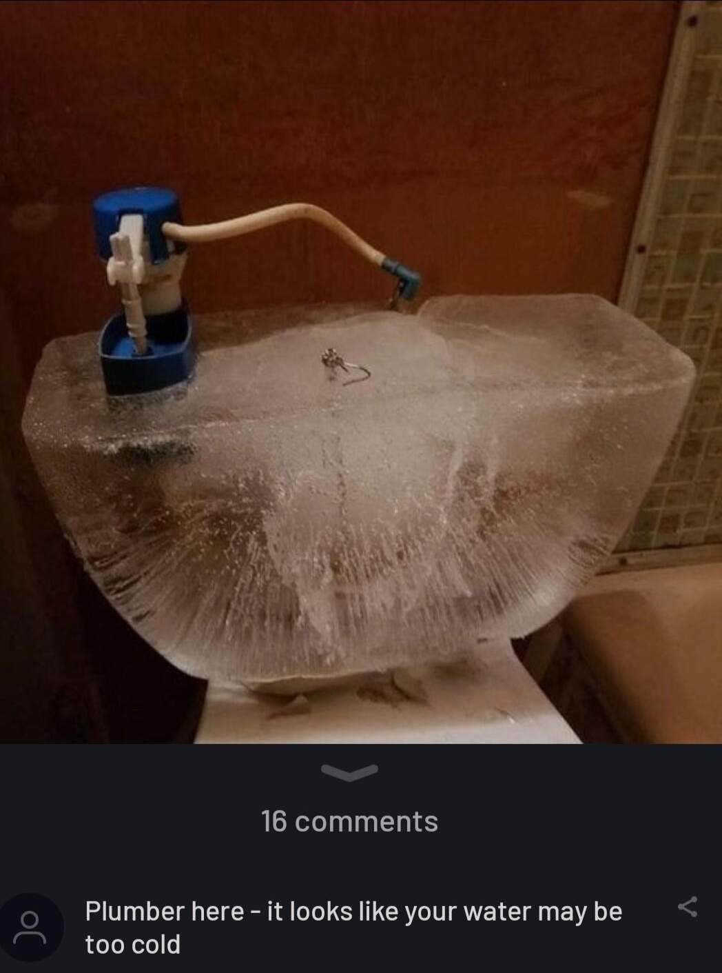 poopmaniac subscribe 16 comments o Plumber here it looks like your water may be toocold TheRealCarltonBanks 4