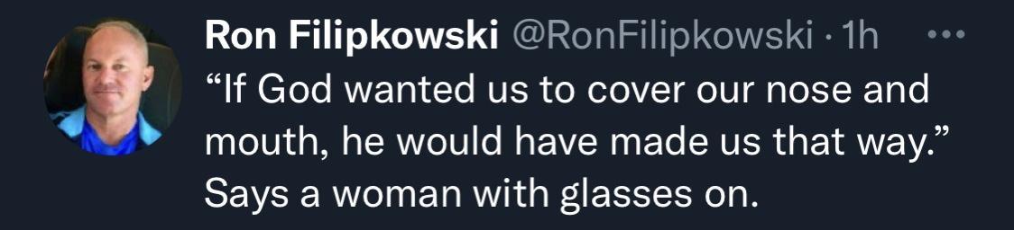 Ron Filipkowski RonFilipkowski 1h CTeTo RVETa1dTo RVISH e oloVI o TU gl I K T4o mouth he would have made us that way SEVAE RN g R Hd W ETI e o B