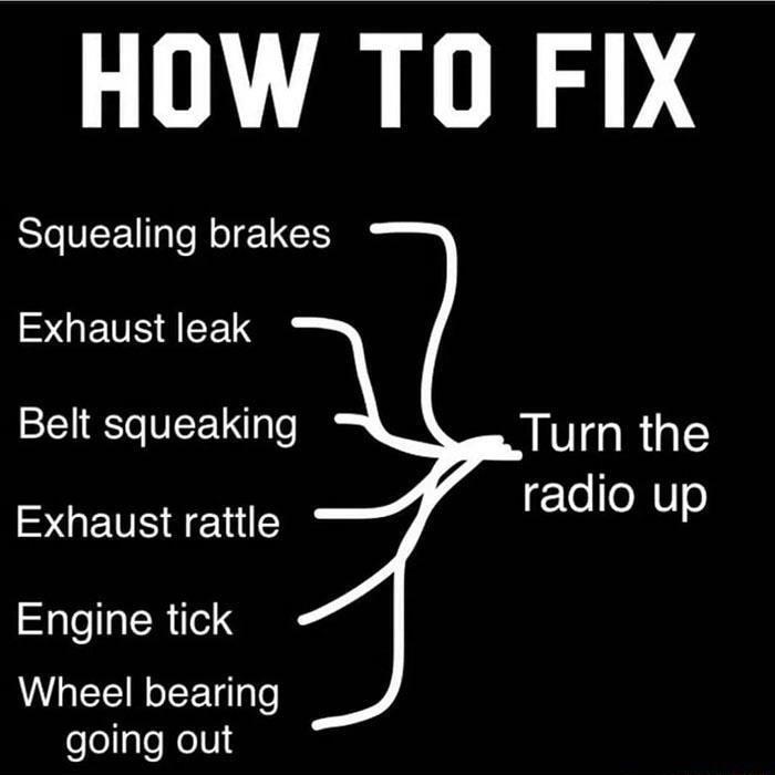 HOW TO FIX SLEE RN SGEVEIEETS Belt squeaking Turn the SGEVS e reles o Engine tick N EEINGEE T eellsToNelV14