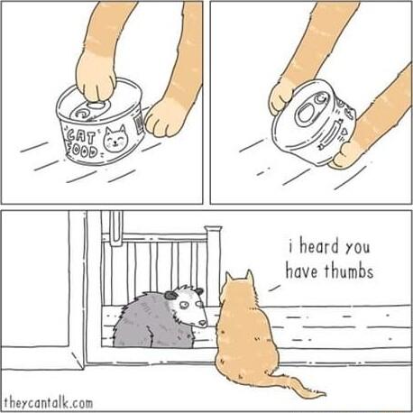 i heard you have thumbs theycantalk com