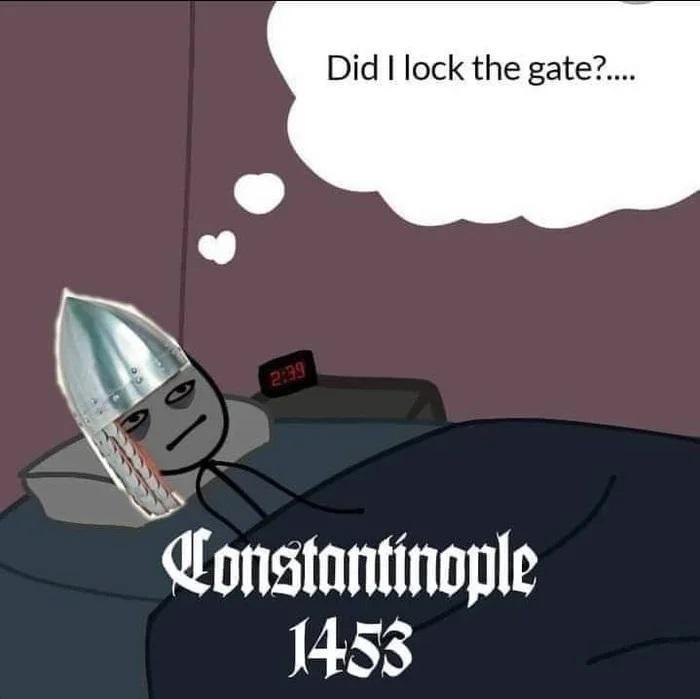 Did lock the gate nutautinople 1453