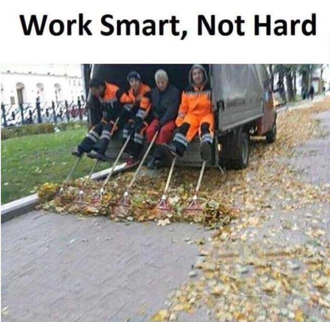 Work Smart Not Hard Mene s B 0 o o e o