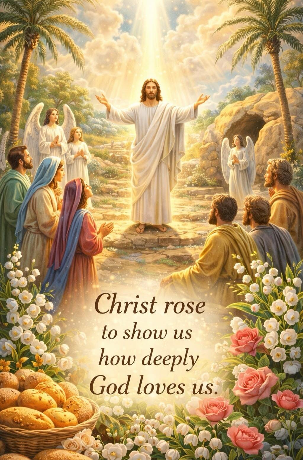 Christ rose to show us how deeply God loves us.