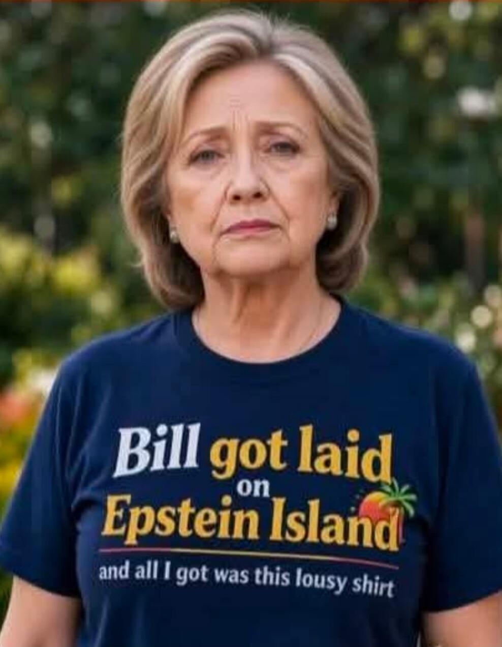 Bill got laid on Epstein Island and all I got was this lousy shirt